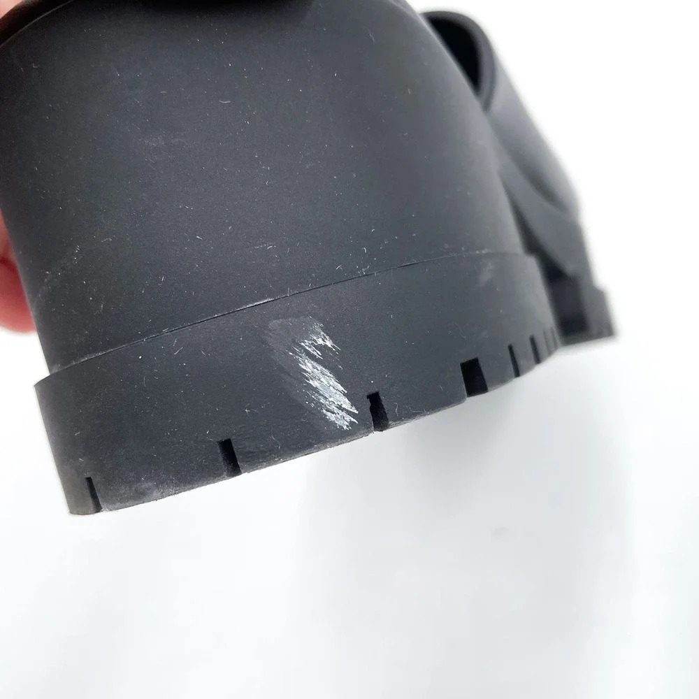 SOLD-Robert Clergerie Wiam Platform Sandals Slides Mules Black Leather - Picture 10 of 10